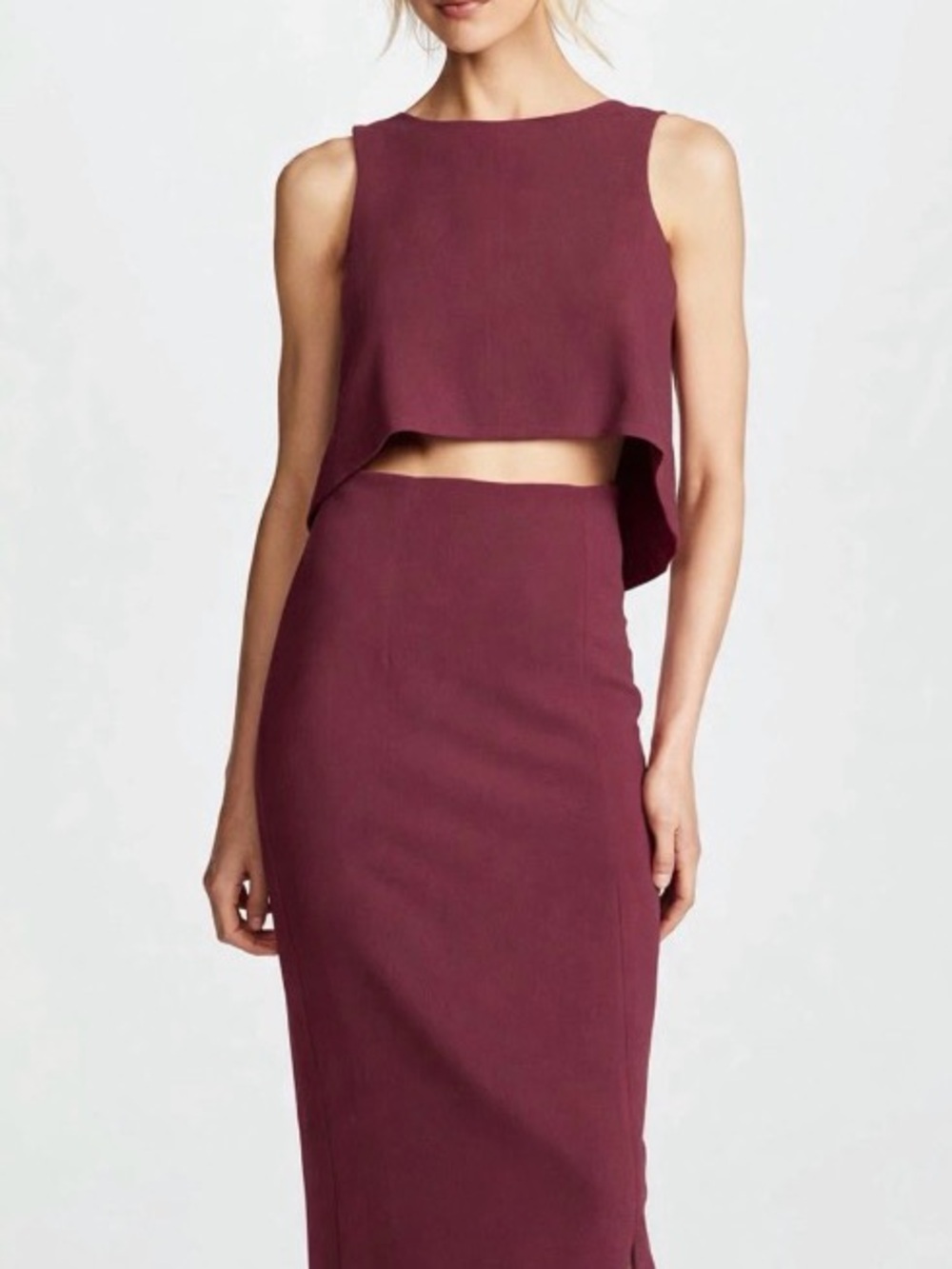 Black Halo Two piece top and skirt